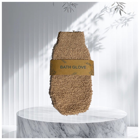 Gant de toilette exfoliant naturel - Gommage visage et corps - Soin de la peau homme & femme - Gant en crin de jute - Spa & Hammam - Convient à tous les types de peaux