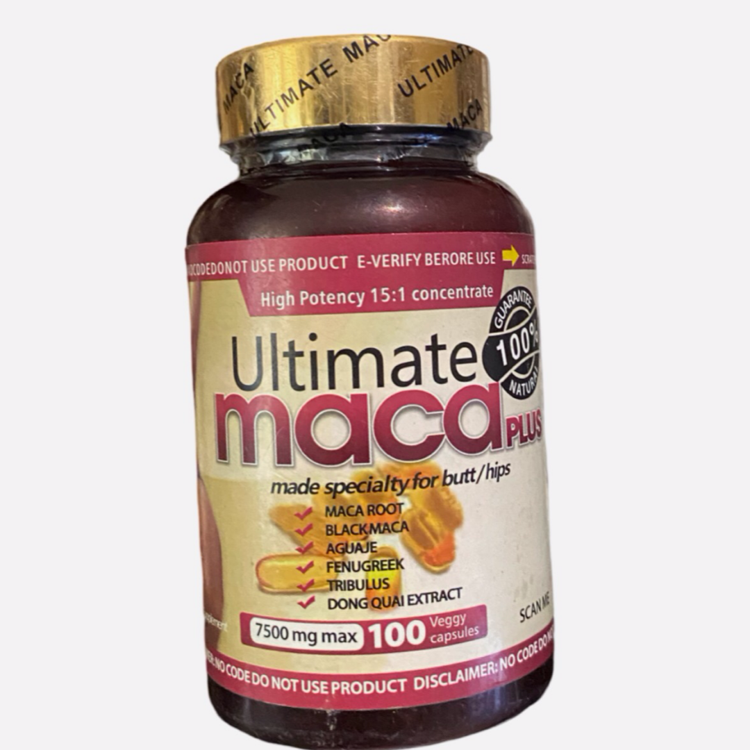 GROSSIR FESSES ET HANCHES ULTIMATE MACA PLUS 120 PILULES